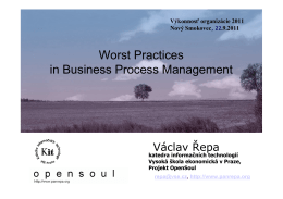 Worst Practices in Business Process Management