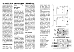 Stabilizátor proudu pro LED diody - návod