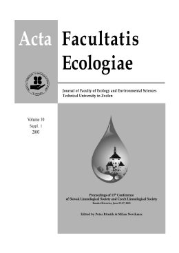 Acta Facultatis Ecologiae