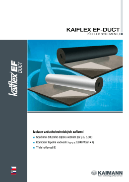 Kaiflex EF DUCT - katalog (PDF 0,3MB)