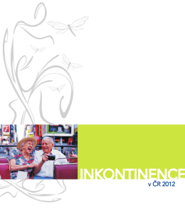 publikace „Inkontinence v ČR 2012“