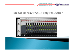 Počítač náprav FAdC firmy Frauscher