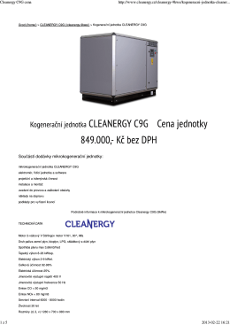 Cleanergy C9G cena