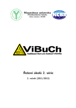 Řešení - ViBuCh - Masarykova univerzita