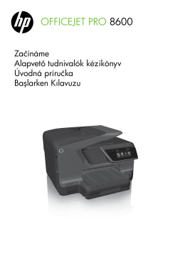HP OFFICEJET PRO 8600 Getting Started Guide