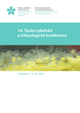 14. Česká rybářská a ichtyologická konference