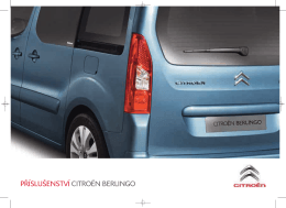 Katalog příslušenství Citroën Berlingo Multispace