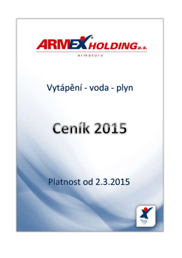ceník armex 2015