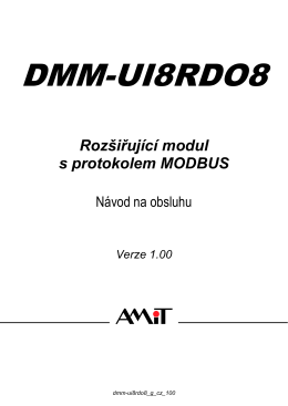DMM-UI8RDO8 - návod na obsluhu