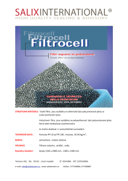 Katalog filtrocell