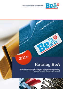 Katalog BeA 2014 - BeA CS, spol. s r. o.