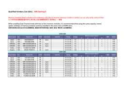 Qualified Vendors List (QVL) - X99-Gaming 5