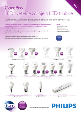 CorePro LED světelné zdroje a LED trubice