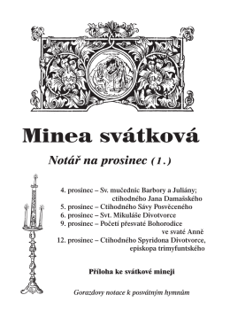 Minea svátková - Pravoslavi.cz