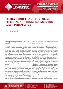 energy priorities of the polish presidency of the eu council