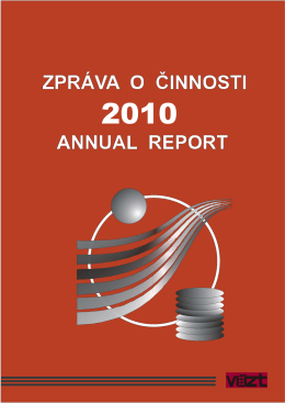 Zpráva o činnosti v roce 2010