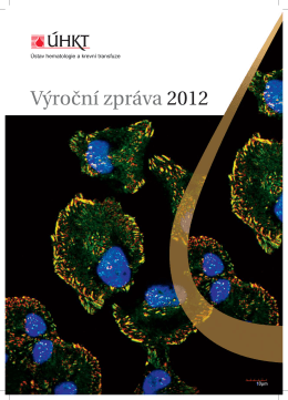 Výroční zpráva 2012 - Ústav hematologie a krevní transfuze