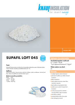 SUPAFIL LOFT 045 - Knauf Insulation