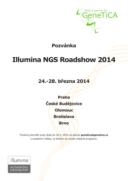 Illumina NGS Roadshow 2014