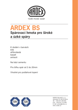 ARDEX BS Spárovací hmota pro široké a úzké spáry