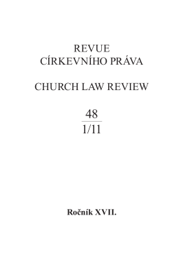 Revue církevního práva 48.indd - Společnost pro církevní právo
