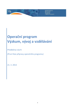 Operační program Výzkum, vývoj a vzdělávání