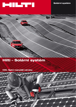 Hilti – Solární systém