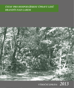 VZ_2013 - Ústav pro hospodářskou úpravu lesů