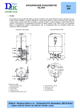 PDF-127 kB - DUKLA - Strojírny Kolín sro