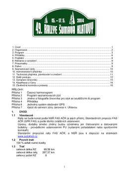 Zvláštní ustanovení - rally pravidelnosti (CZ) (pdf, 485 kB)