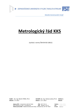 Metrologický řád KKS