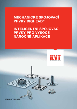 bigHead® – Mechanické spojovací prvky | KVT