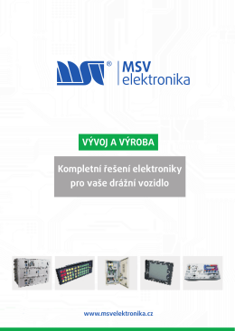 Vývoj a výroba_2013 - MSV elektronika sro