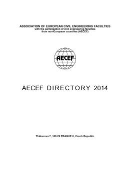 AECEF DIRECTORY 2014