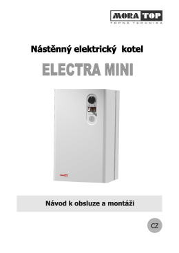 Elektrický kotle Electra MINI - návod