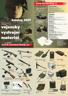 Katalog výstrojního materiálu 2009
