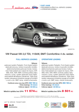 Volkswagen Passat - ALD Automotive Operational Leasing Solutions