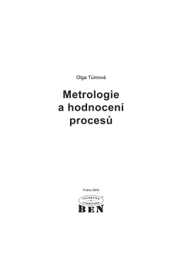 Metrologie a hodnocení procesů