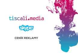 Ceník Skype ČR - Tiscali Media
