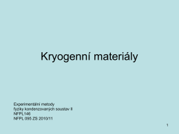 Kryogenní materiály