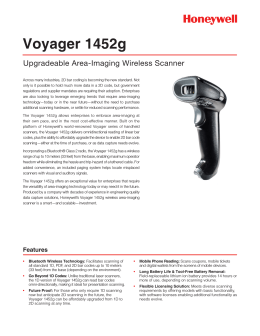 Voyager 1452g - Honeywell Scanning and Mobility
