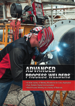 Equipment Catalogue – Advanced Process Welders