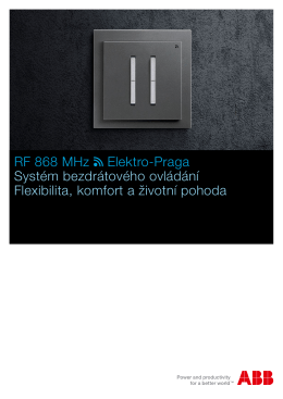 ABB | RF dálkové ovládaní - Elektroinstalace Revize Praha