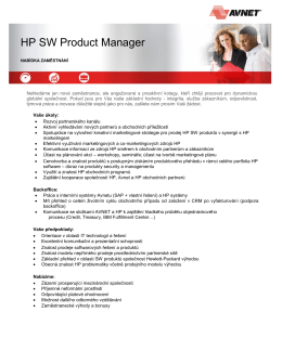 HP SW Product Manager - Avnet Technology Solutions
