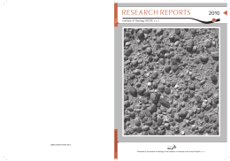 research reports - Institute of Geology AS CR, vvi
