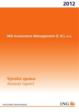 Výroční zpráva Annual report