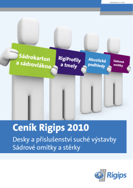 Ceník Rigips 2010