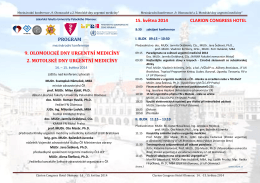 5. ročník konference „Olomoucké dny urgentní medicíny“