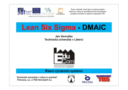 SixSigma - Úvod.pdf - Katedra výrobních systémů