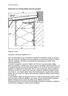 Doporučení pro montáž držáků okenních parapetů